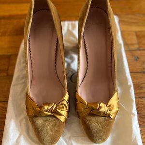 J. Crew Gold Heels
